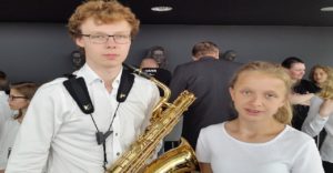 Eivind og ingrid ser frem til å spille NM skolekorps for Konnerud Skolekorps