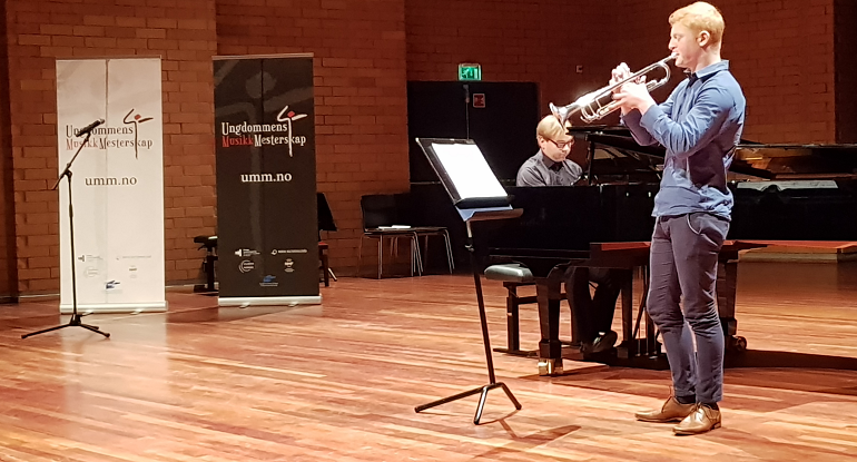 Ungdommens musikkmesterskap 2019: Frederik Engelsen fra Bergen på trompet