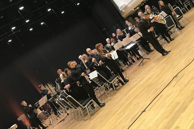 Randaberg Musikklag i 4. divisjon. Dirigent er Pål Magne Austnes-Underhaug. Foto: Olga Wergeland/NMF.