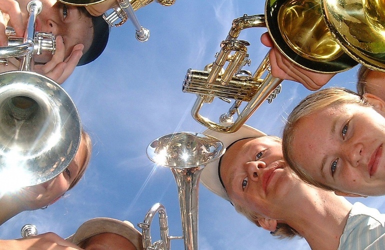 Musikanter i Fredheim Skolekorps